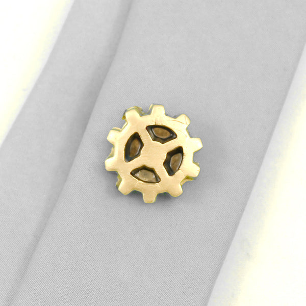 Gold Wheel Tie Tack Cats Like Us