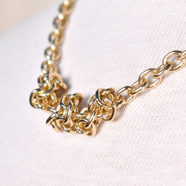 Golden Chain Knot Necklace Cats Like Us