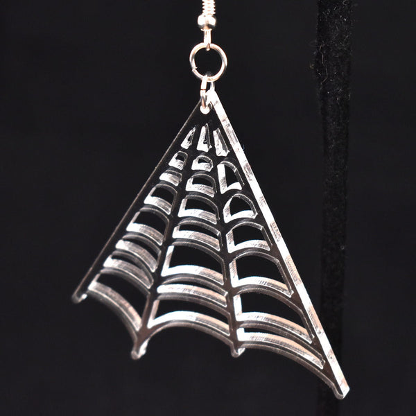 Graveside Spider Web Earrings Cats Like Us