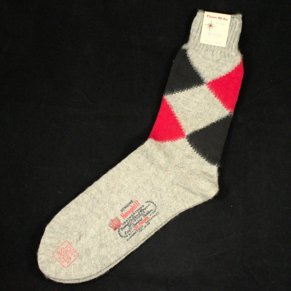Gray Argyle Crew Socks Cats Like Us