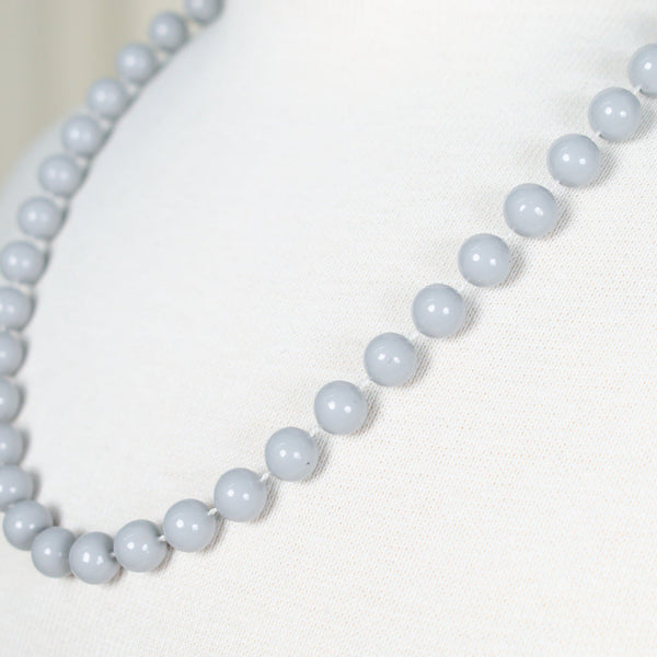 Gray Bead Necklace Cats Like Us