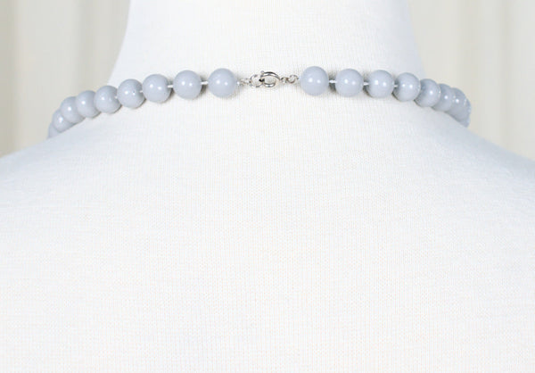 Gray Bead Necklace Cats Like Us