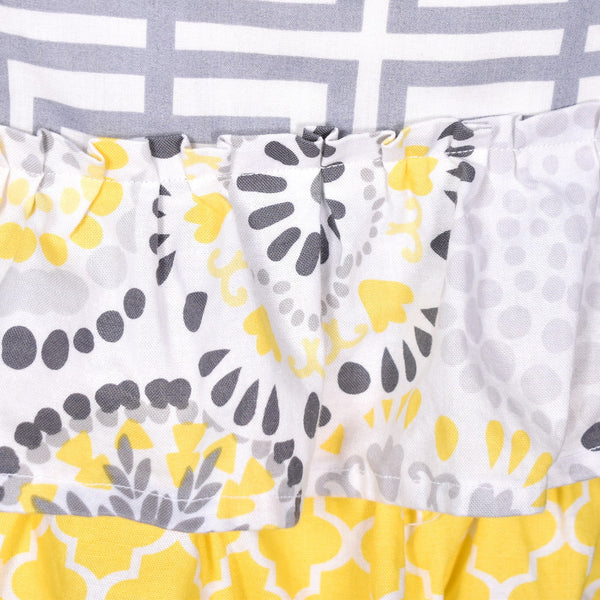 Gray & Yellow Ruffle Apron Cats Like Us