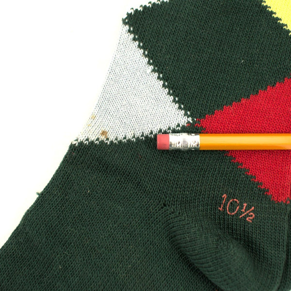 Green Argyle Crew Socks Cats Like Us