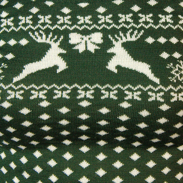 Green Deer Belle Sweater Cats Like Us
