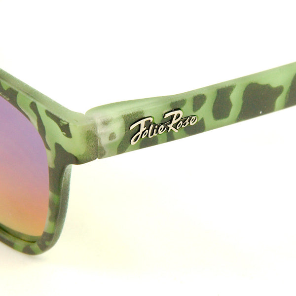 Green Psychobilly Zebra Sunnies Cats Like Us