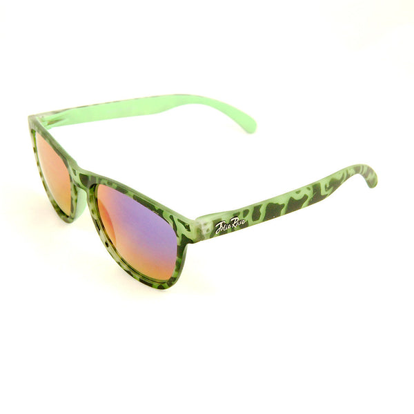 Green Psychobilly Zebra Sunnies Cats Like Us