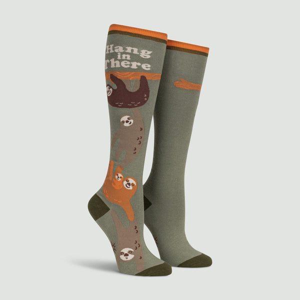 Hang in the Sloth Knee Socks Cats Like Us
