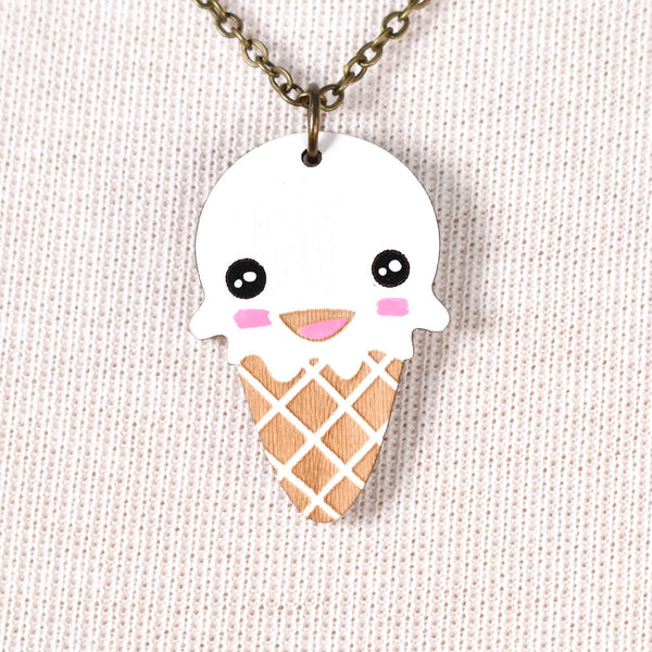 Happy Ice Cream Necklace Cats Like Us