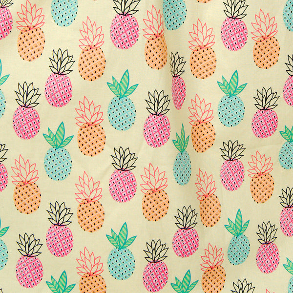 Happy Pineapple Button Dress Cats Like Us