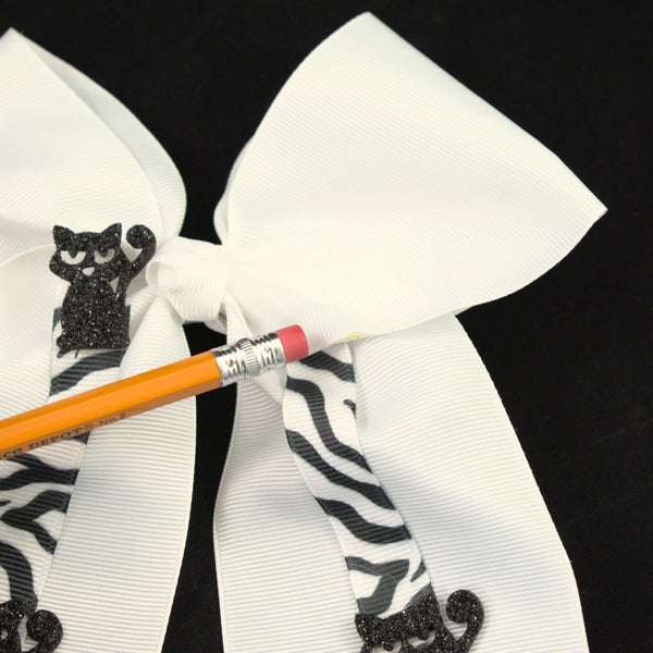 Hep Cat White Hair Bow Cats Like Us