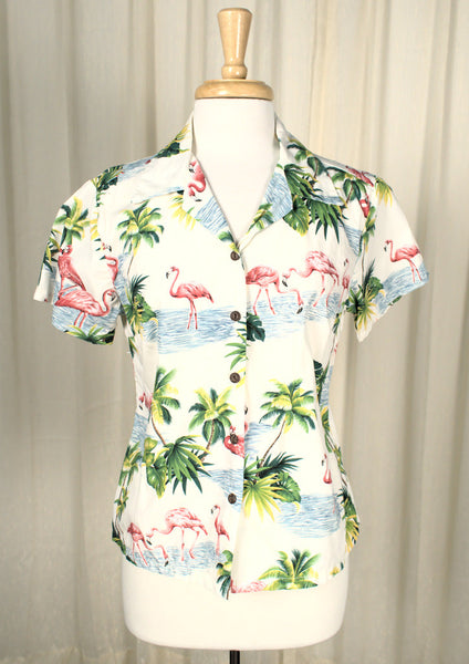 His & Hers Flamingo Shirts Cats Like Us
