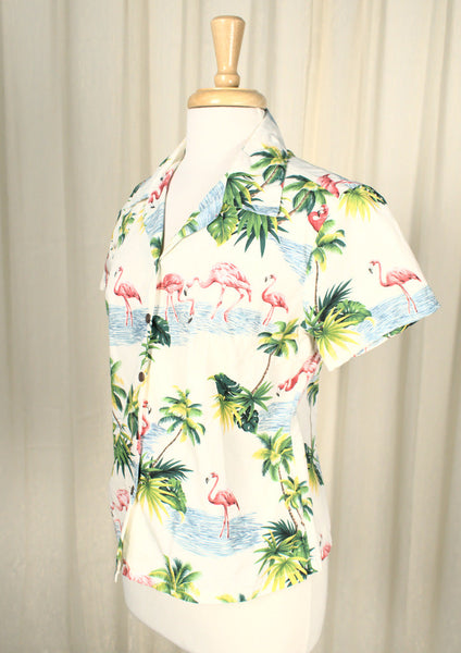His & Hers Flamingo Shirts Cats Like Us