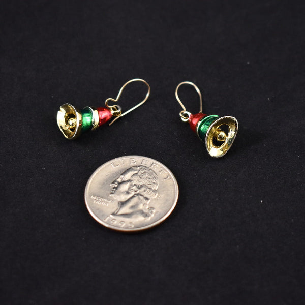 Holiday Bell Vintage Earrings Cats Like Us