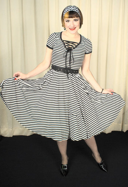 Houdini Striped Swing Dress Cats Like Us