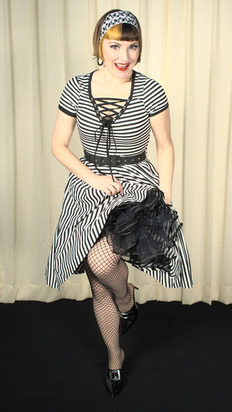 Houdini Striped Swing Dress Cats Like Us