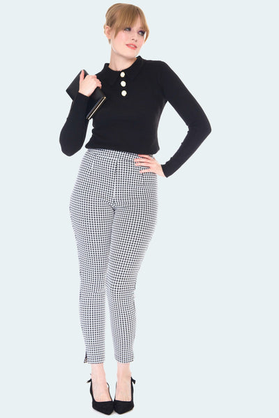 Houndstooth Etta Pants Cats Like Us