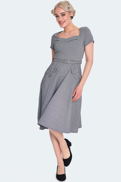 Houndstooth Swing Dress Cats Like Us