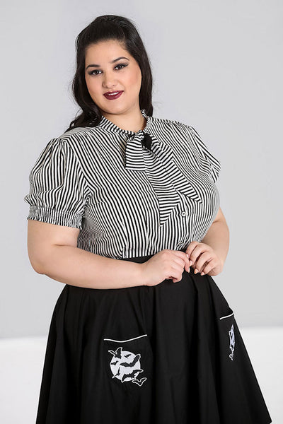Humbug Striped Blouse Top Cats Like Us