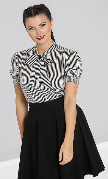 Humbug Striped Blouse Top Cats Like Us