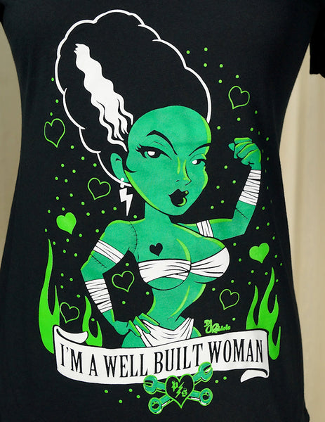 I'm a Well Built Woman T Shirt Cats Like Us