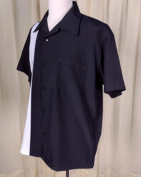Cats Like Us X Von Straus Pinstripe Bowling Shirt