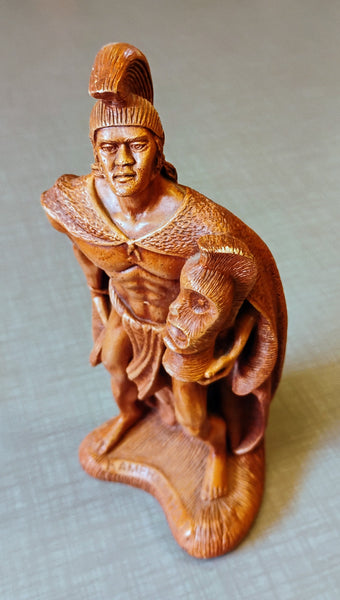 Coco Joe's 26-134 Hawaii King Kamehameha 8" Vintage Hapa Wood Statue