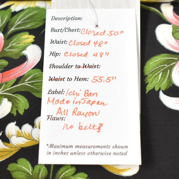 Ichi Ban 70s does 1940s Vintage Kimono Robe Cats Like Us