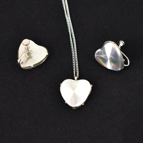 Iridescent Heart Necklace Set Cats Like Us