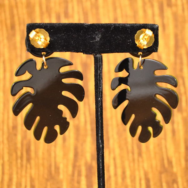 Kiko Palm Leaf Earrings Cats Like Us