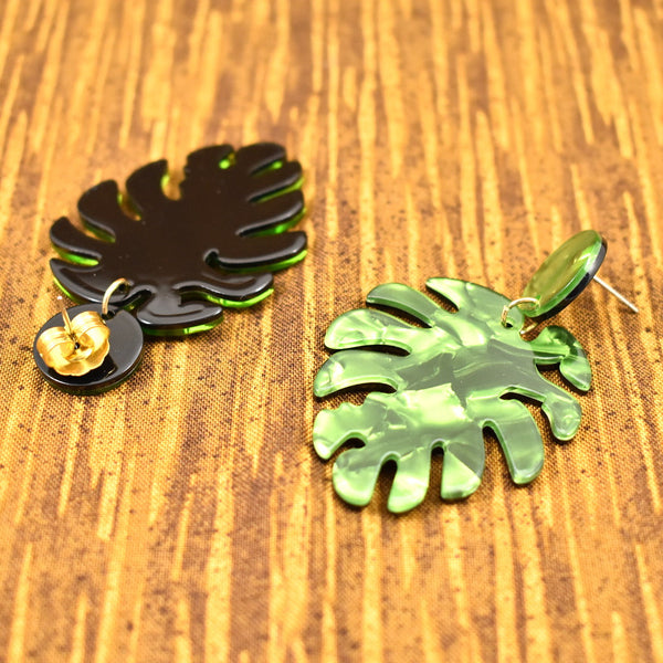 Kiko Palm Leaf Earrings Cats Like Us