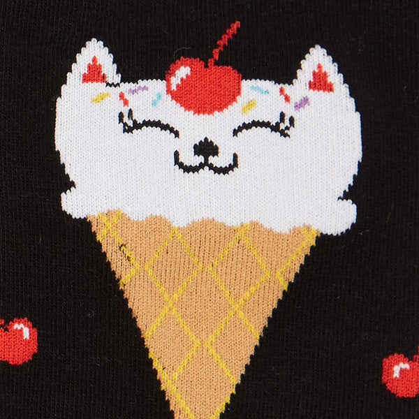 Kitty Cone Cherry Knee Socks Cats Like Us