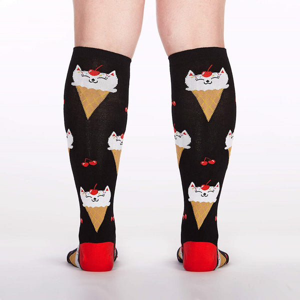 Kitty Cone Cherry Knee Socks Cats Like Us