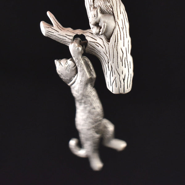 Kitty & Squirrel Brooch Cats Like Us