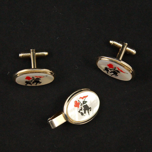 Knight Cufflinks & Tie Bar Set Cats Like Us
