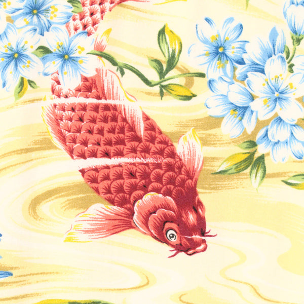 Koi Fish Pond Aloha Shirt Cats Like Us