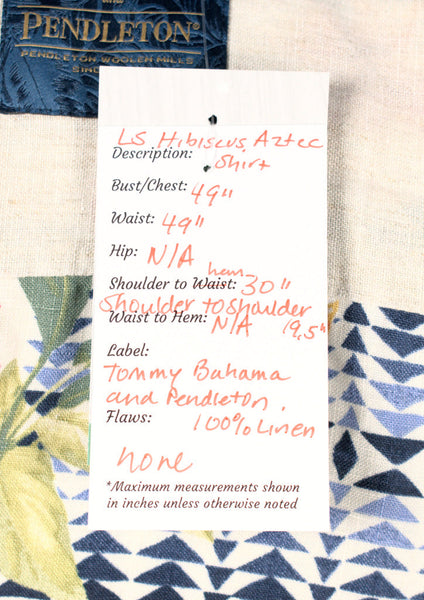 LS Aztec Hibiscus Shirt Cats Like Us