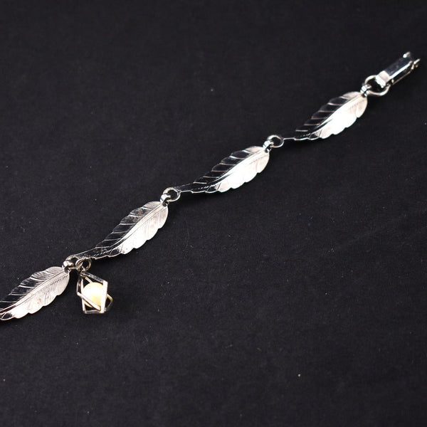 Leaves & Pearl Bracelet Cats Like Us