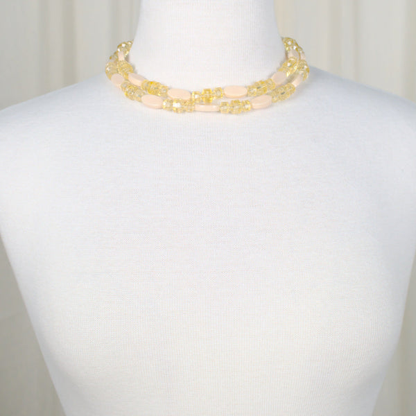 Light Peach Double Necklace Cats Like Us