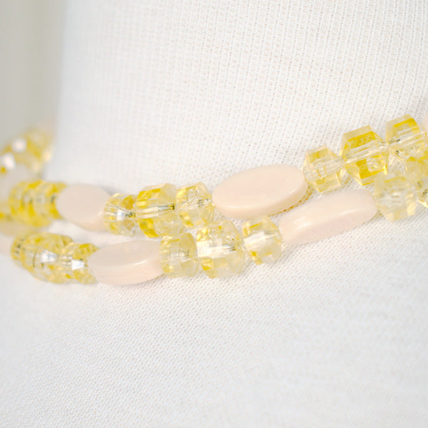 Light Peach Double Necklace Cats Like Us