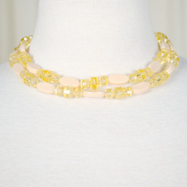 Light Peach Double Necklace Cats Like Us