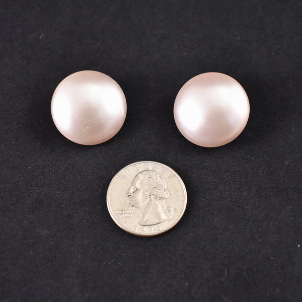 Light Rose Pearl Dot Vintage Earrings Cats Like Us