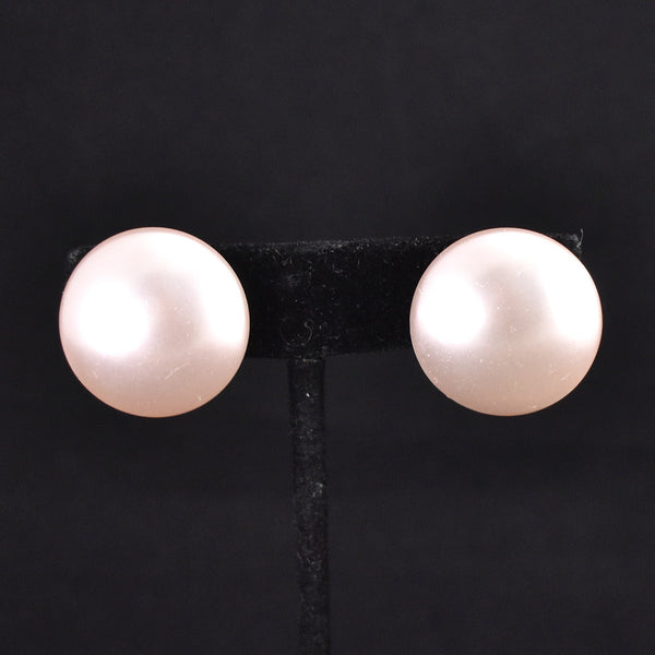 Light Rose Pearl Dot Vintage Earrings Cats Like Us
