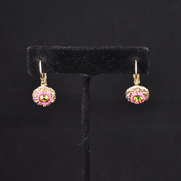 Lime & Pink Dangling Earrings Cats Like Us