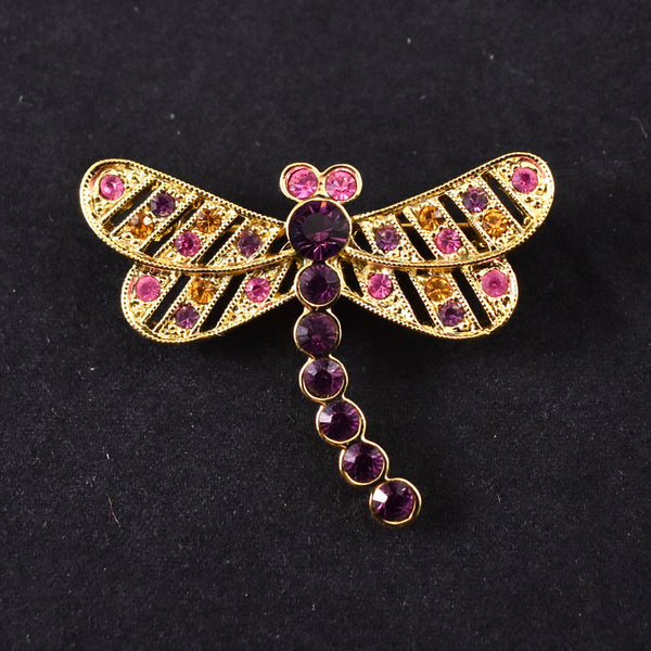 Little Purple Dragonfly Brooch Cats Like Us