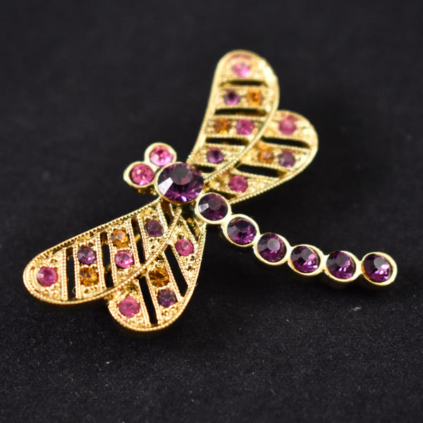 Little Purple Dragonfly Brooch Cats Like Us