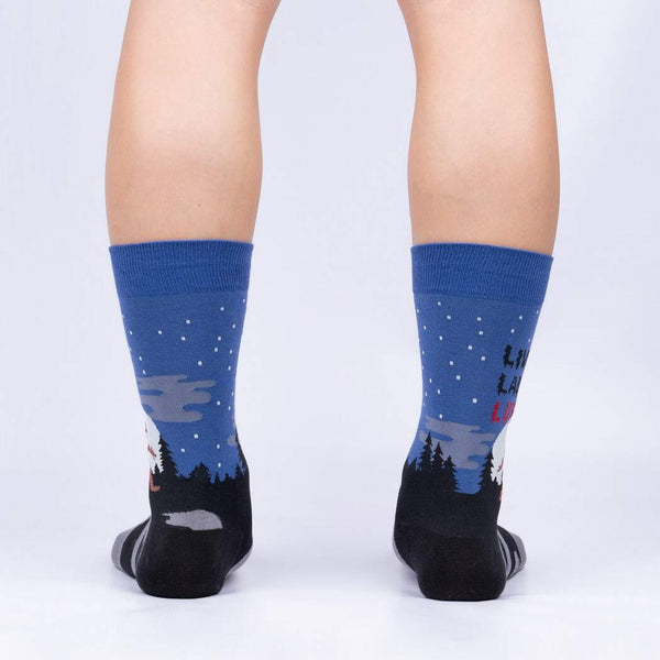 Live Laugh Lurk Bigfoot Socks Cats Like Us