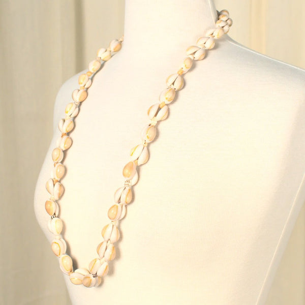 Long Cowrie Shell Necklace Cats Like Us