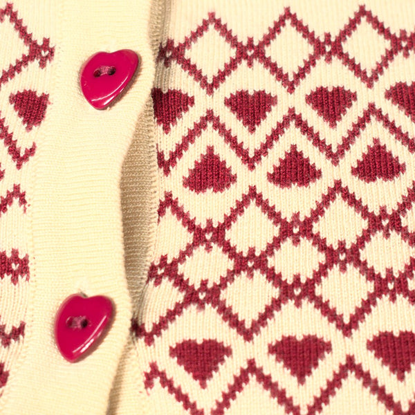 Louisa Heart Cardigan Cats Like Us