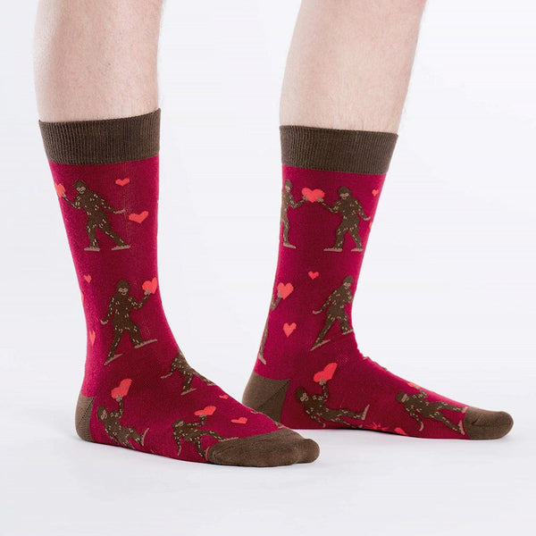 Love Sasquatch Valentine Socks Cats Like Us